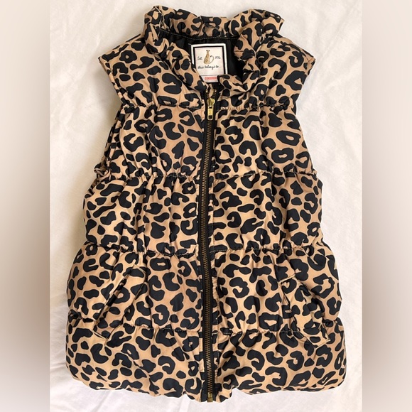 Gymboree Other - Gymboree Leopard Print Puffer Vest